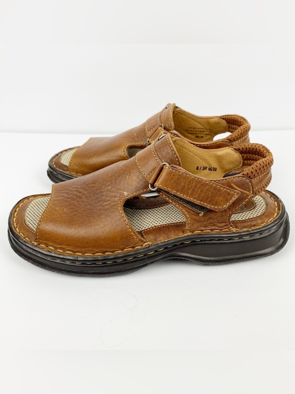 Born Brown Leather Open-Toe Sandals - Picture 7 of 11